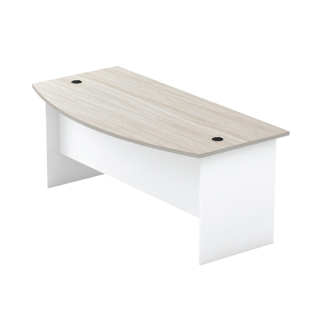 KN SERIES EXECUTIVE D-SHAPE TABLE (WHITE WOOD LEG) – Furnic