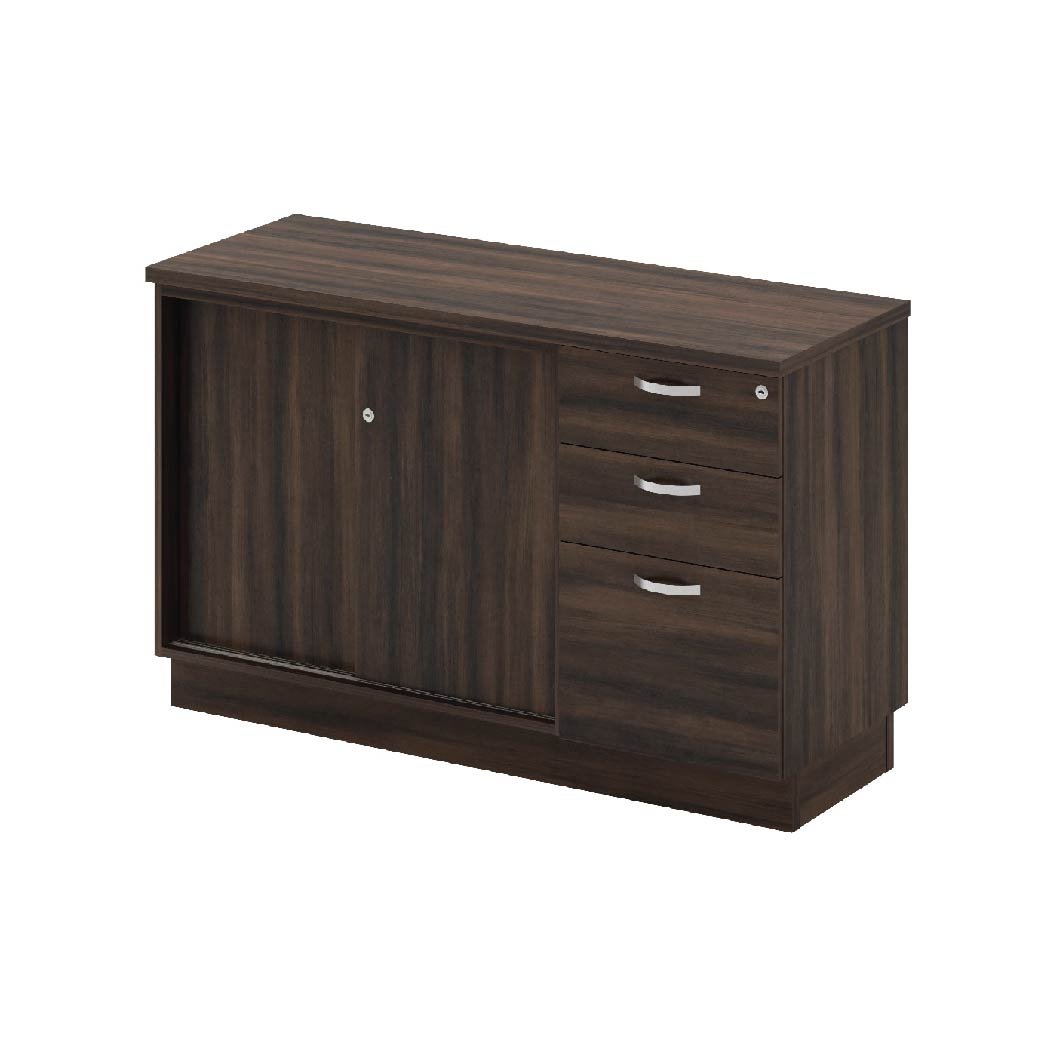 Q SERIES SLIDING DOOR + FIXED PEDESTAL SIDE CABINET – Furnic