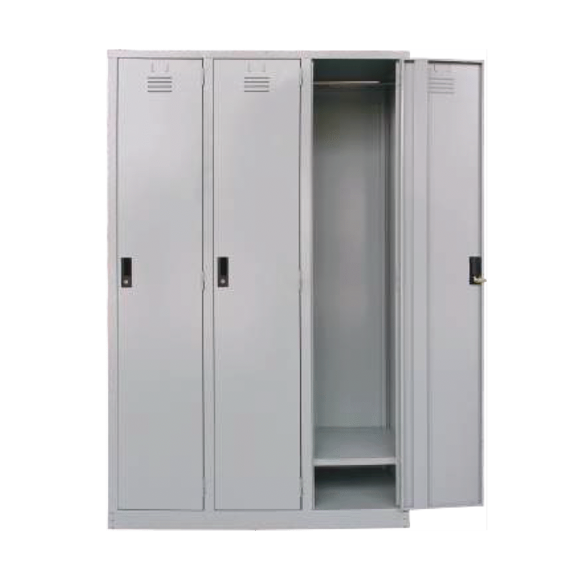 FULL HEIGHT 3 COMPARTMENT STEEL LOCKER