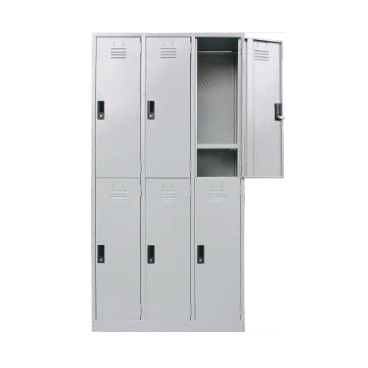 FULL HEIGHT 6 COMPARTMENT STEEL LOCKER