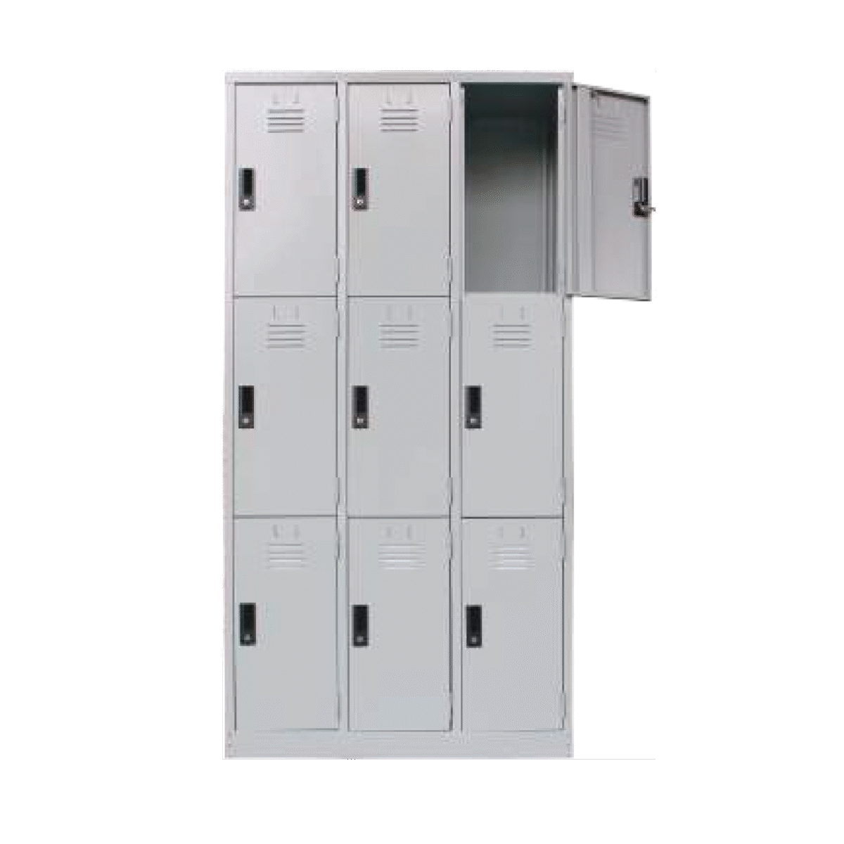 FULL HEIGHT 9 COMPARTMENT STEEL LOCKER