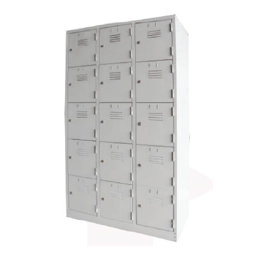 15 COMPARTMENT STEEL LOCKER WITH KEYLOCK – Furnic