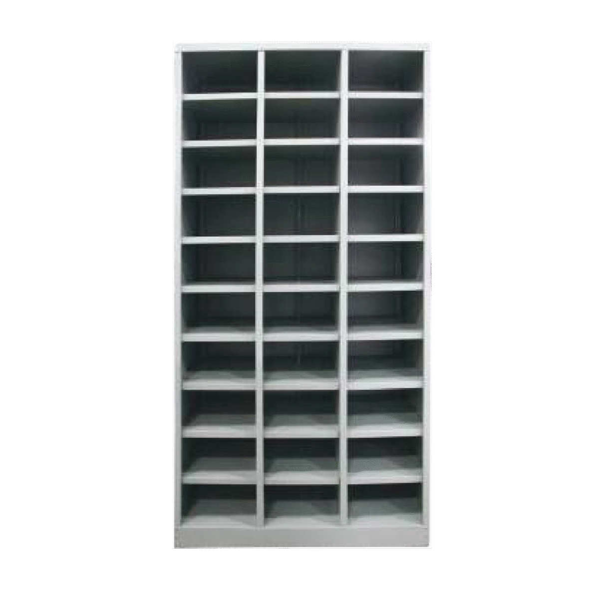 FULL HEIGHT 30 PIGEON HOLE STEEL CUPBOARD