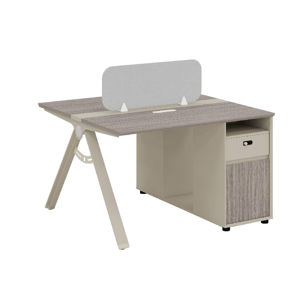 BS-Z1212A WORKSTATION CLUSTER OF 2 C/W FIXED PEDESTAL & DESKING PARTITION (30-45 WORKING DAYS)