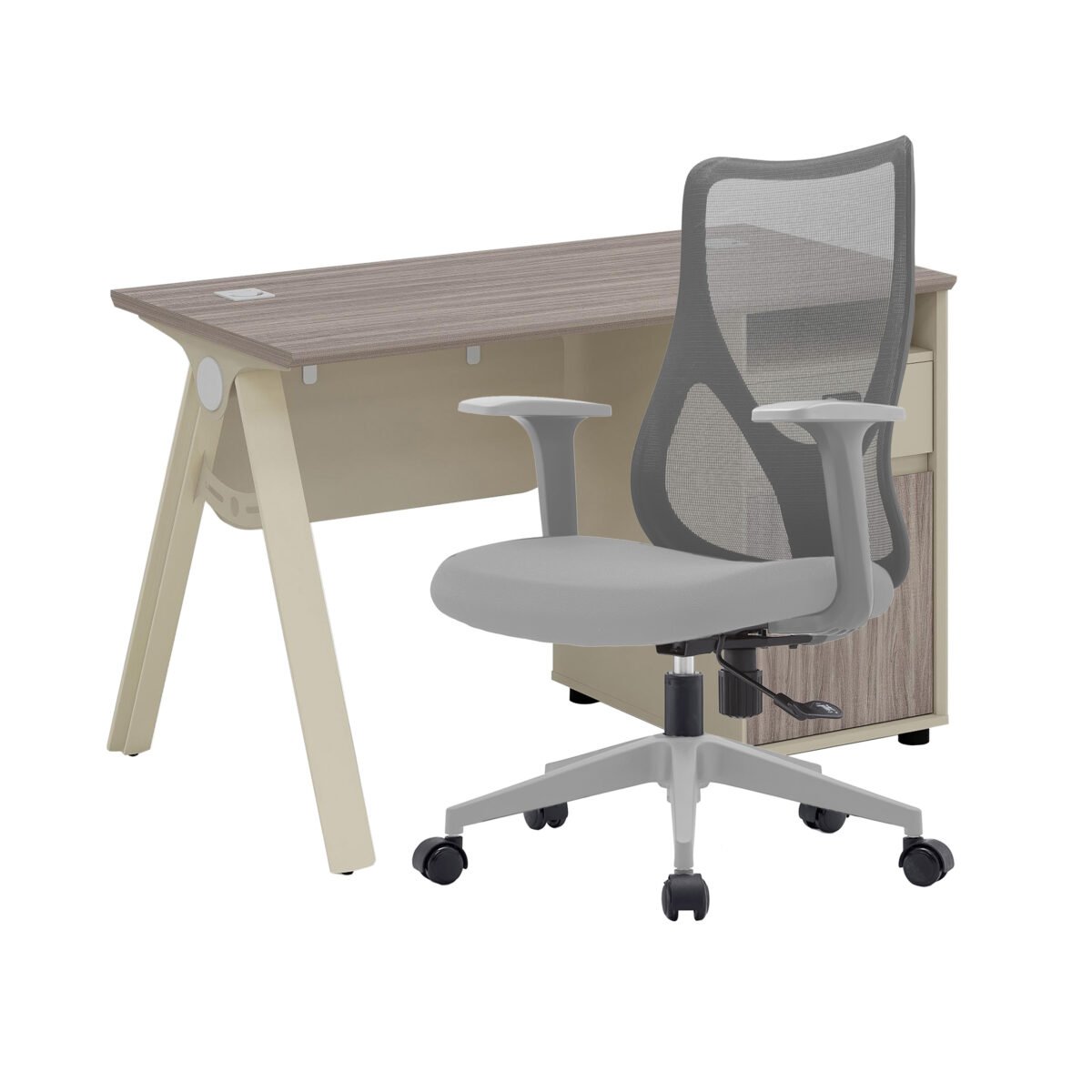 MG SERIES STANDARD TABLE C/W FIXED SMALL DRAWER & SWINGING CABINET (SET PROMOTION)